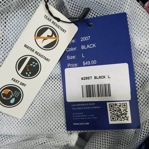 Uzzi Amphibious Gear Lined Elastic Waist Swim Trunks Size Large - Picture 4 of 5